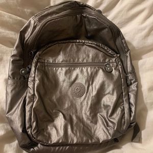 Kipling Pewter Seoul Large Backpack